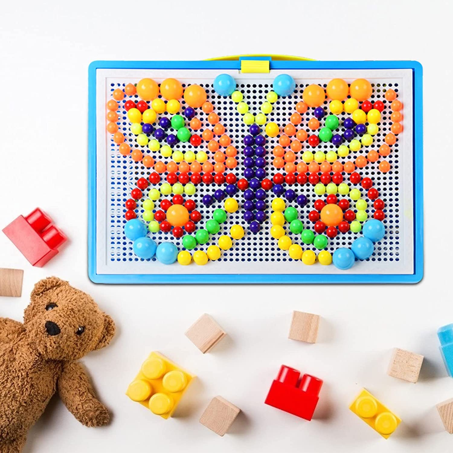 Amazon.co.jp: モンテッソーリ ペグ ボードのおもちゃ | 310 個の